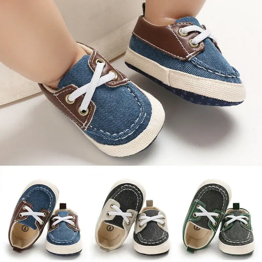 Newborn Toddler Baby Boy Girl Soft Sole First Walkers Shoes Lace up Casual Sneakers Sport Shoes